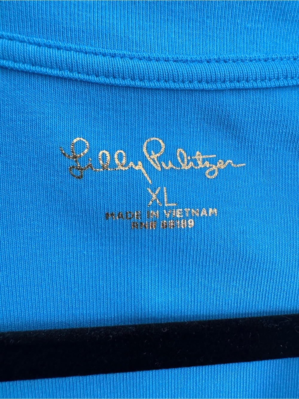 Lilly Pulitzer Long Sleeve Polo Top - Turquoise - Picture 3 of 4